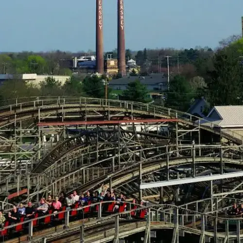 A roller coaster
