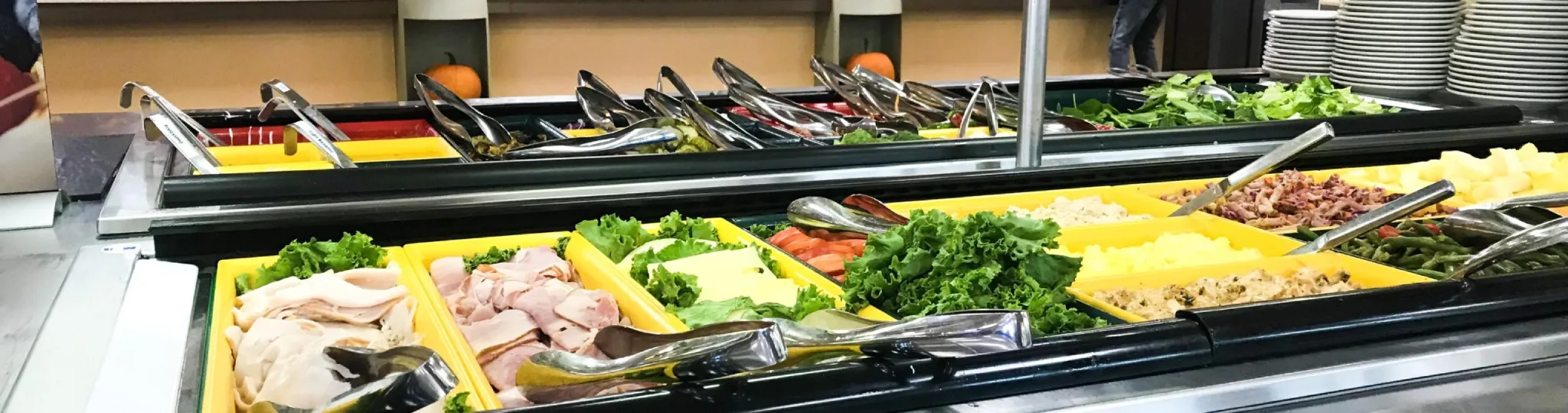 A look at dining options at Arcadia including lunch meat and salad