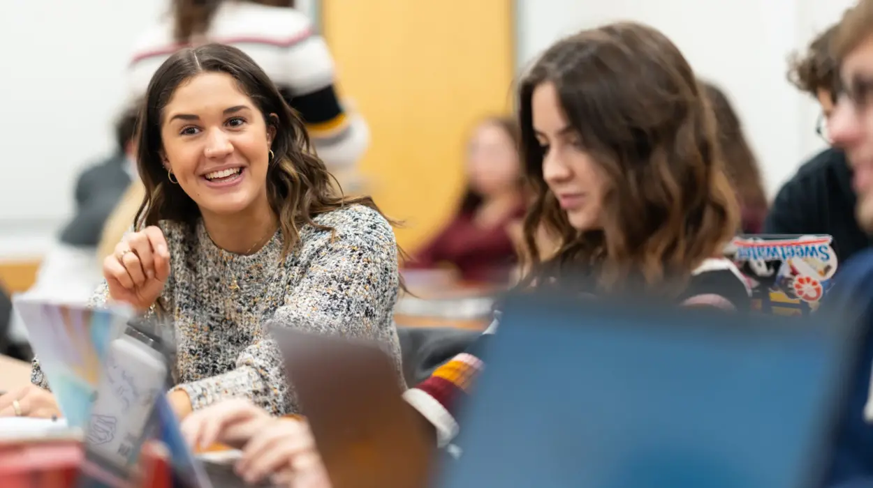 History students have a discussion in a Model UN class