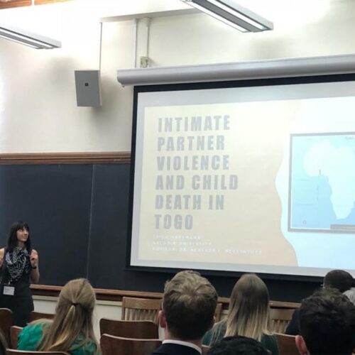 Dr. McClintock presents on "Intimate partner violence and child death in Togo."