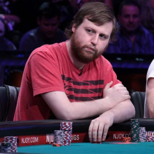 Headshot of McKeehen during a game with poker chips.