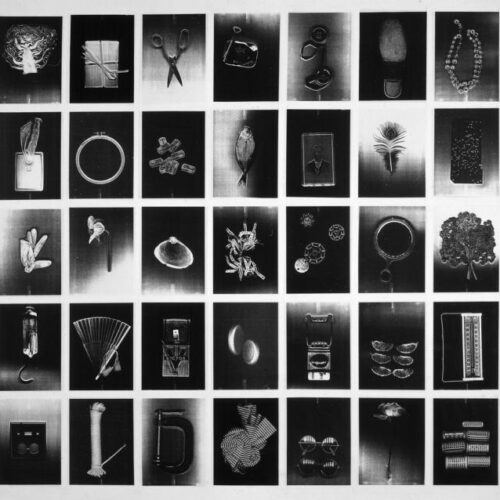 A collage of students photocopier art work.
