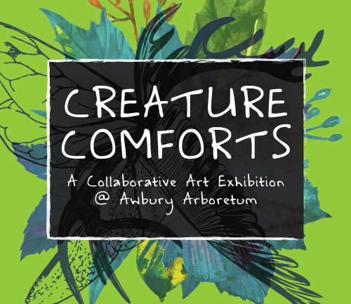 Creature Comforts collaborative art exhibit flyer