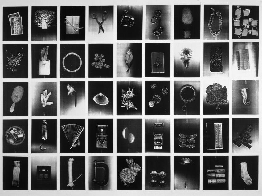 A collage of students photocopier art work.