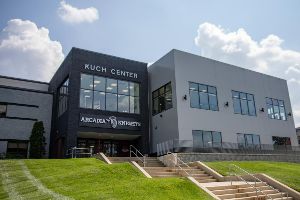 Exterior of the Kuch Center at Arcadia University