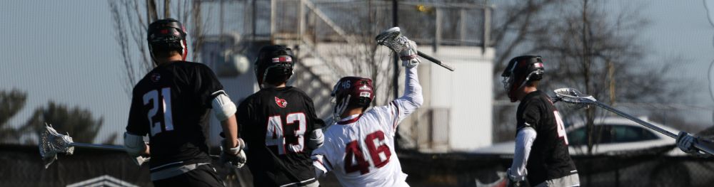 Arcadia Lacrosse Team on the field in celebration