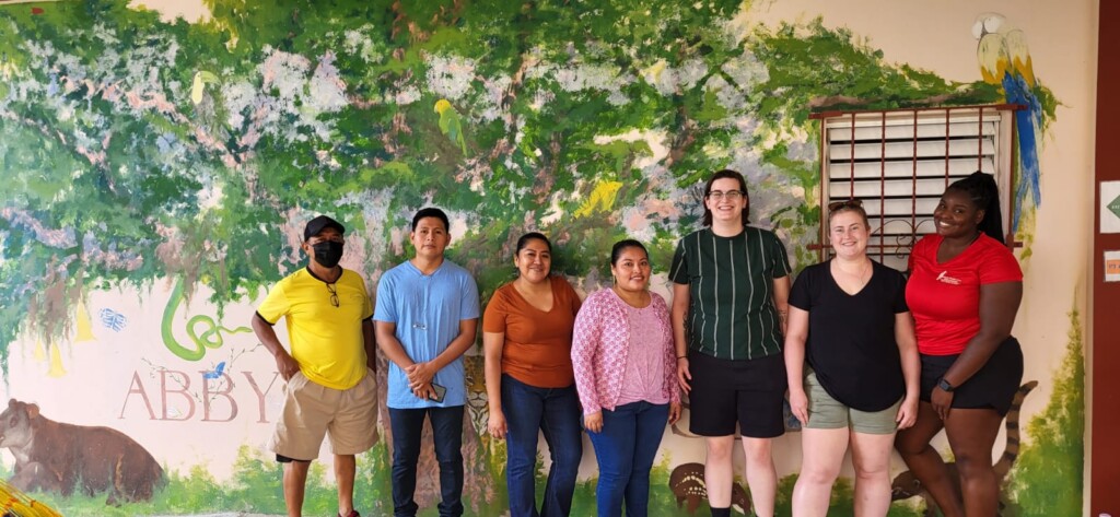 Students in front of Abby's House with Hillside team prior to cultural day adventures.