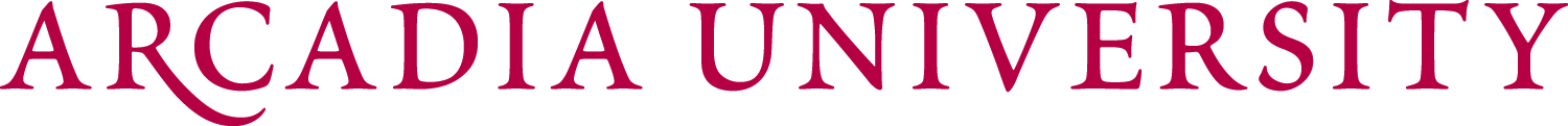 Arcadia University one line logo