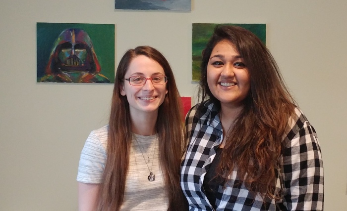 Dawn Gioia (left) and Janvi Bhattad (right).