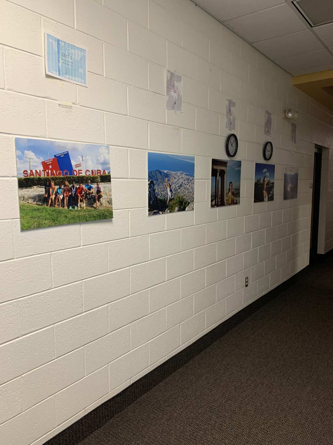 One of the hallways in the school of global business.