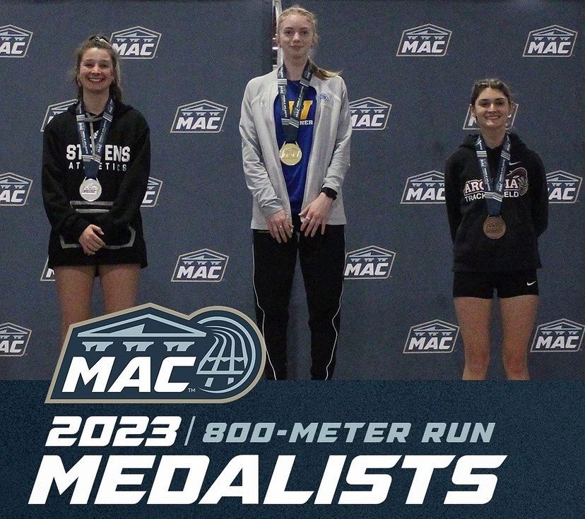 Micah Gordley from Arcadia earned bronze in the 2023 MAC 800-meter run