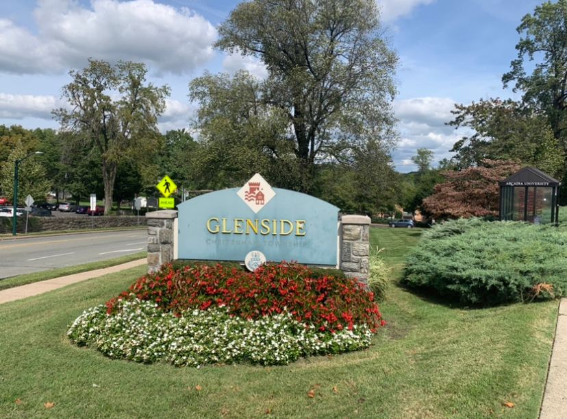 The Glenside sign on Easton Road.