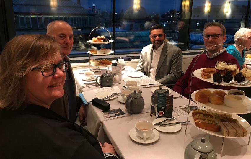 President Nair at a dinner event