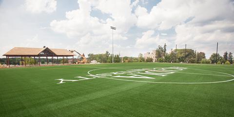 A photo of Arcadia's field for different sports, Easton Field.