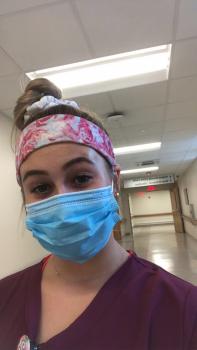 Ferro ’24 during her nursing experiences