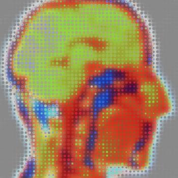 heatwaves of a human head