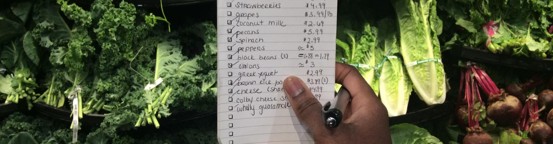 A shopping list