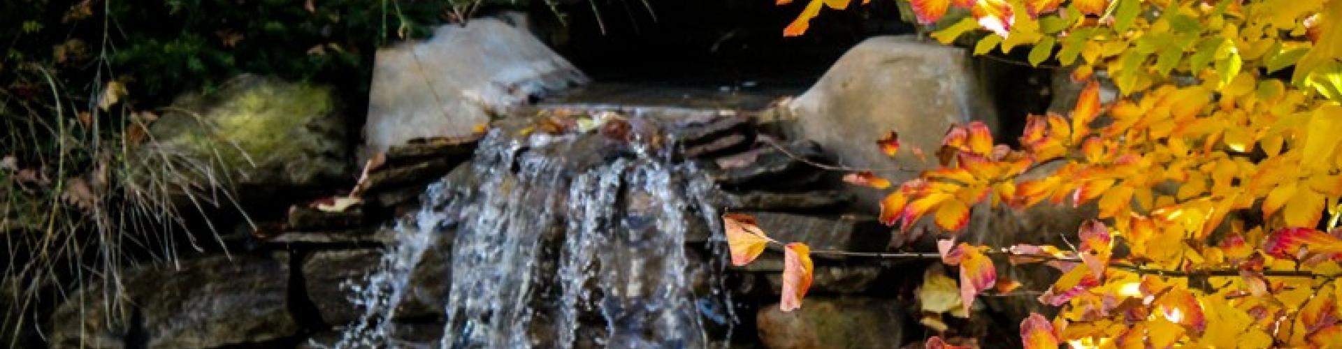 Closeup of a waterfall