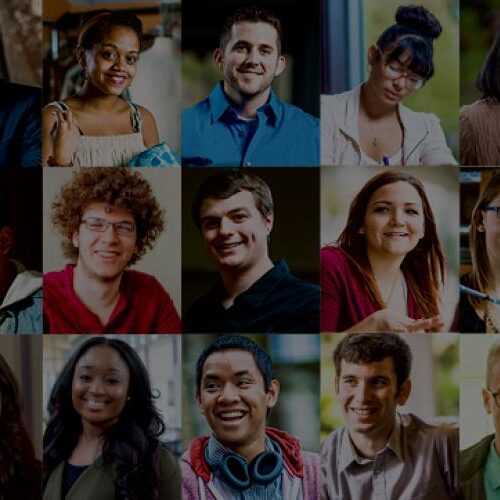 Collage of Arcadia student portraits.