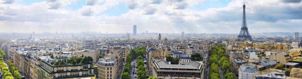 wide shot of Paris