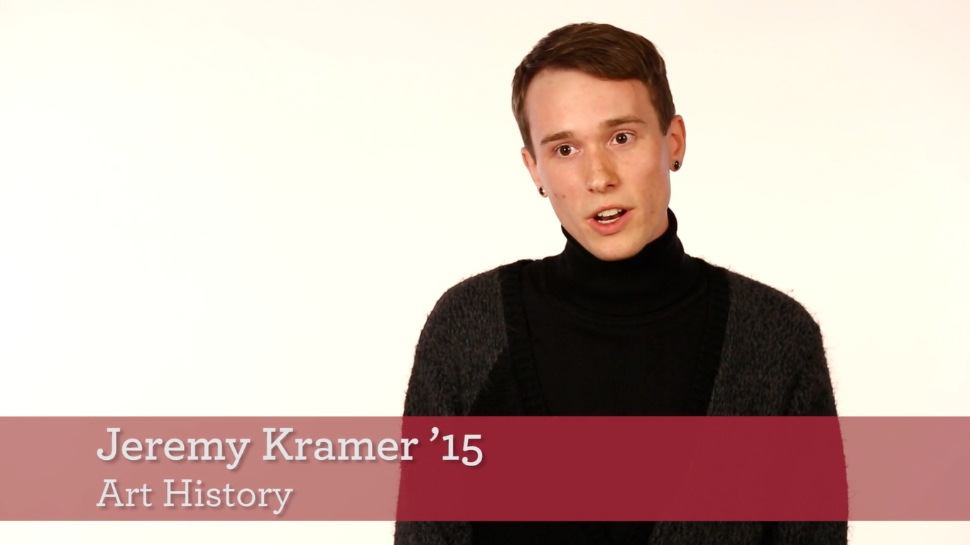 Jeremy Kramer, art student and alum from 2015
