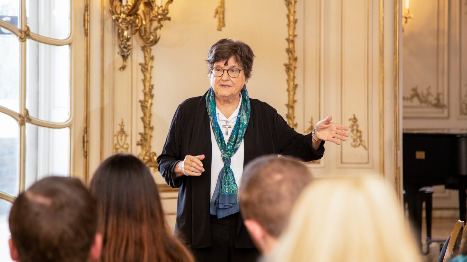 Sister Helen Prejean gives a speech