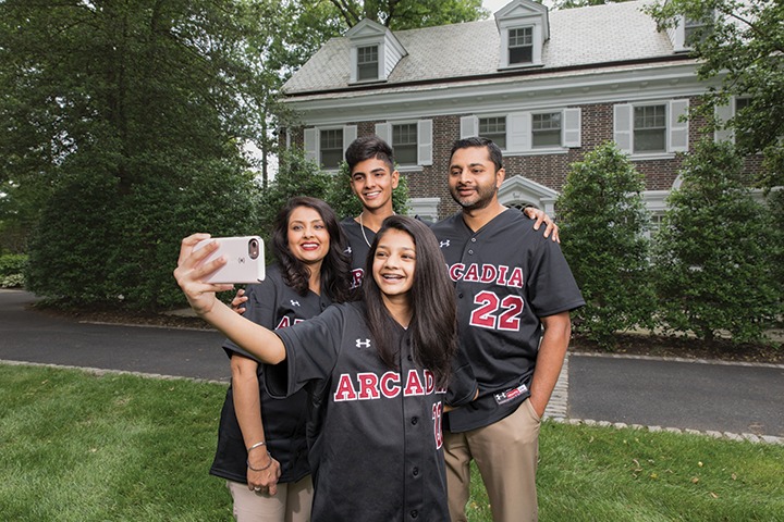 Dr. Ajay Nair and three family members take a selfie