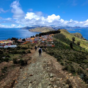 The sun island is the highest navigable lake in the world