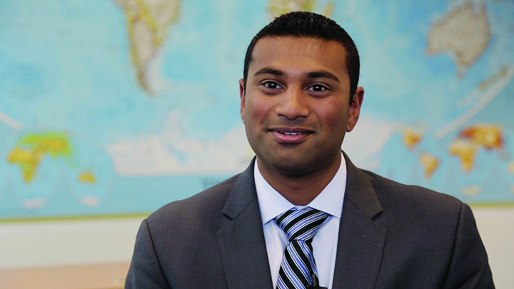 The headshot of Anil Beephan