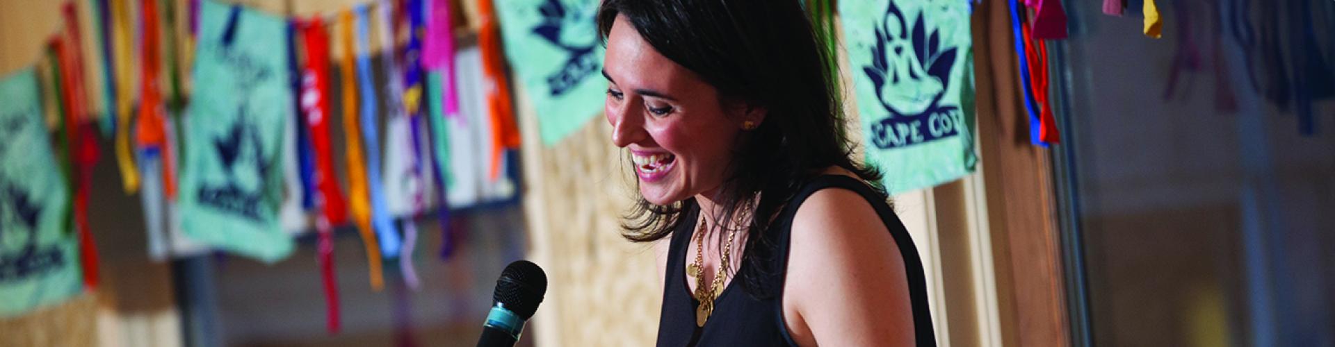 An image of a person giving a speech