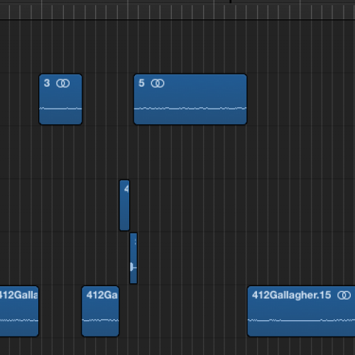 Screenshot of an audio editing program.