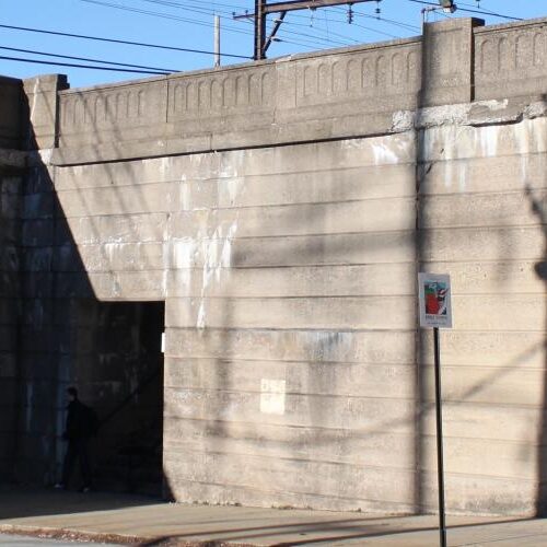 Overpass bridge in Glenside