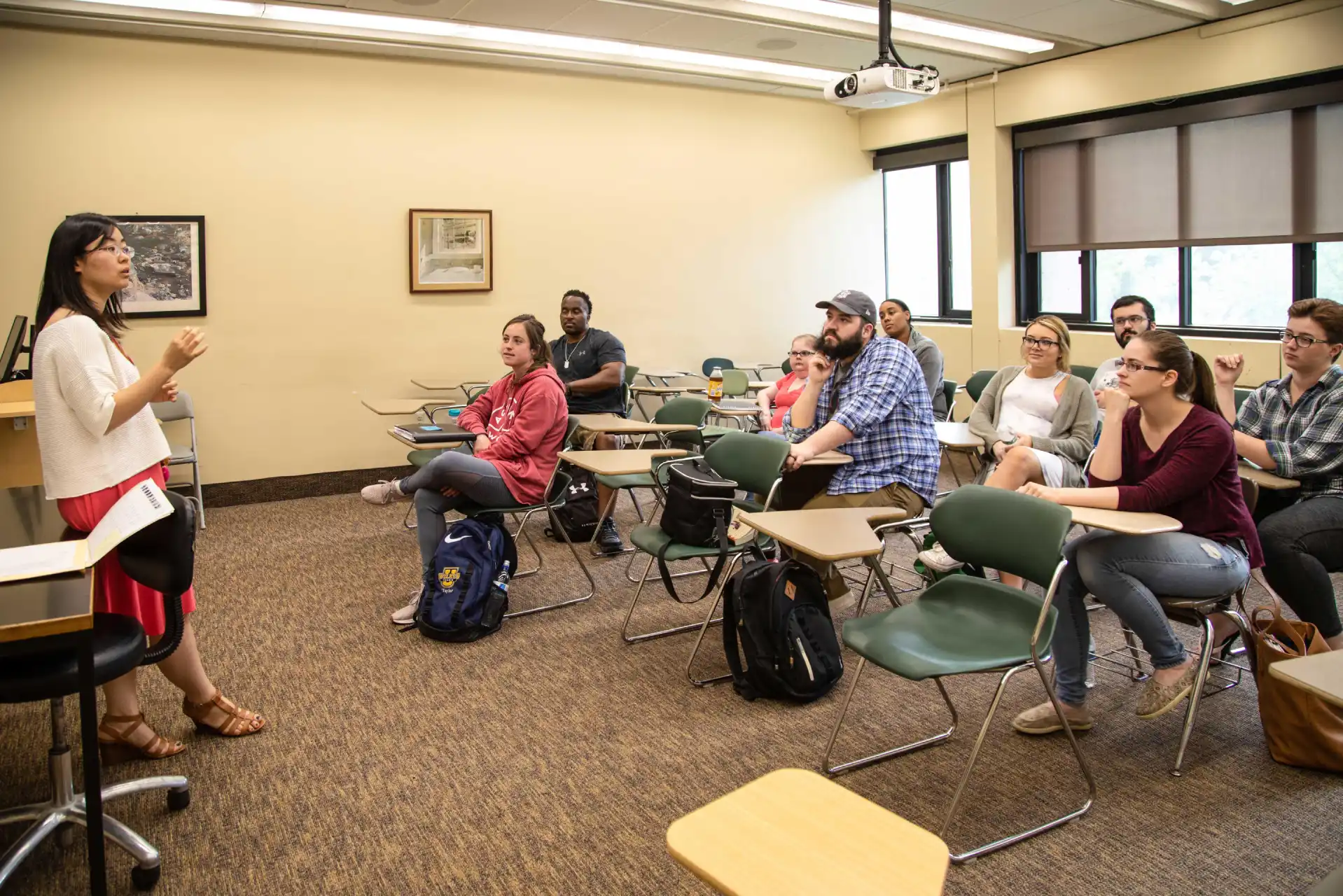 Counseling class meets for study.