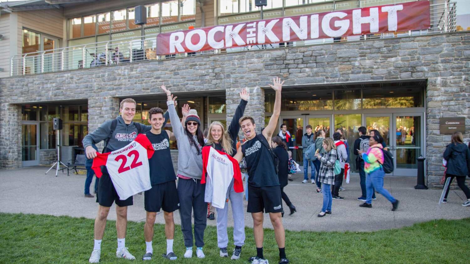 Students celebrate at Rock The Knight