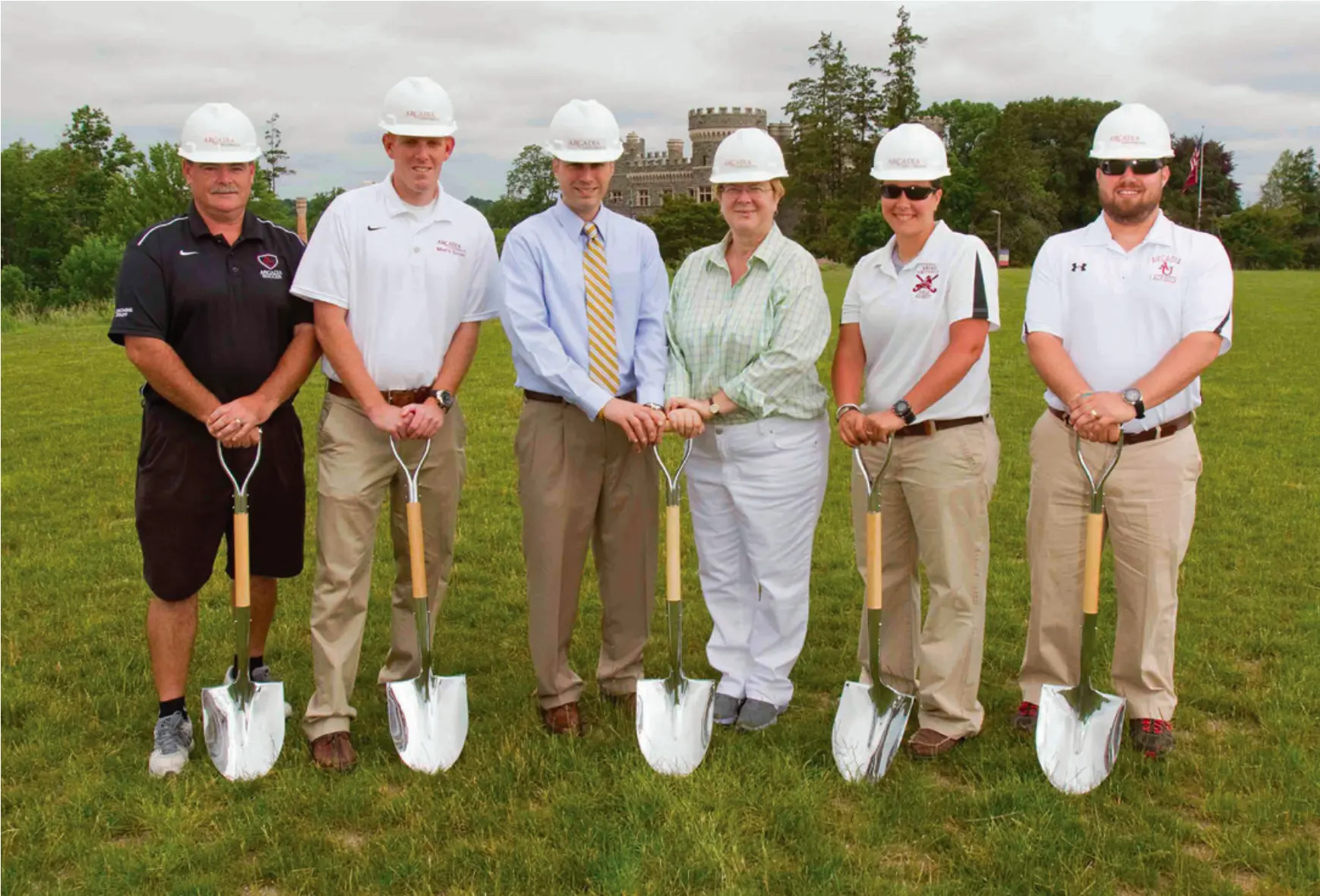 Arcadia University’s Athletics Department breaks ground in 2012 on Easton Field