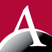 Arcadia A logo with a red, grey, and black background.