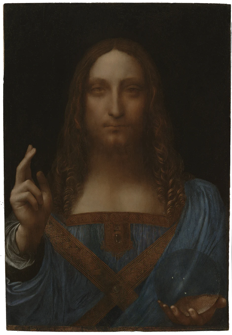 Salvator Mundi painting by Leonardo da Vinci.
