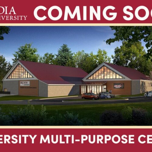 Concept art of the University mult9-purpose center, coming soon