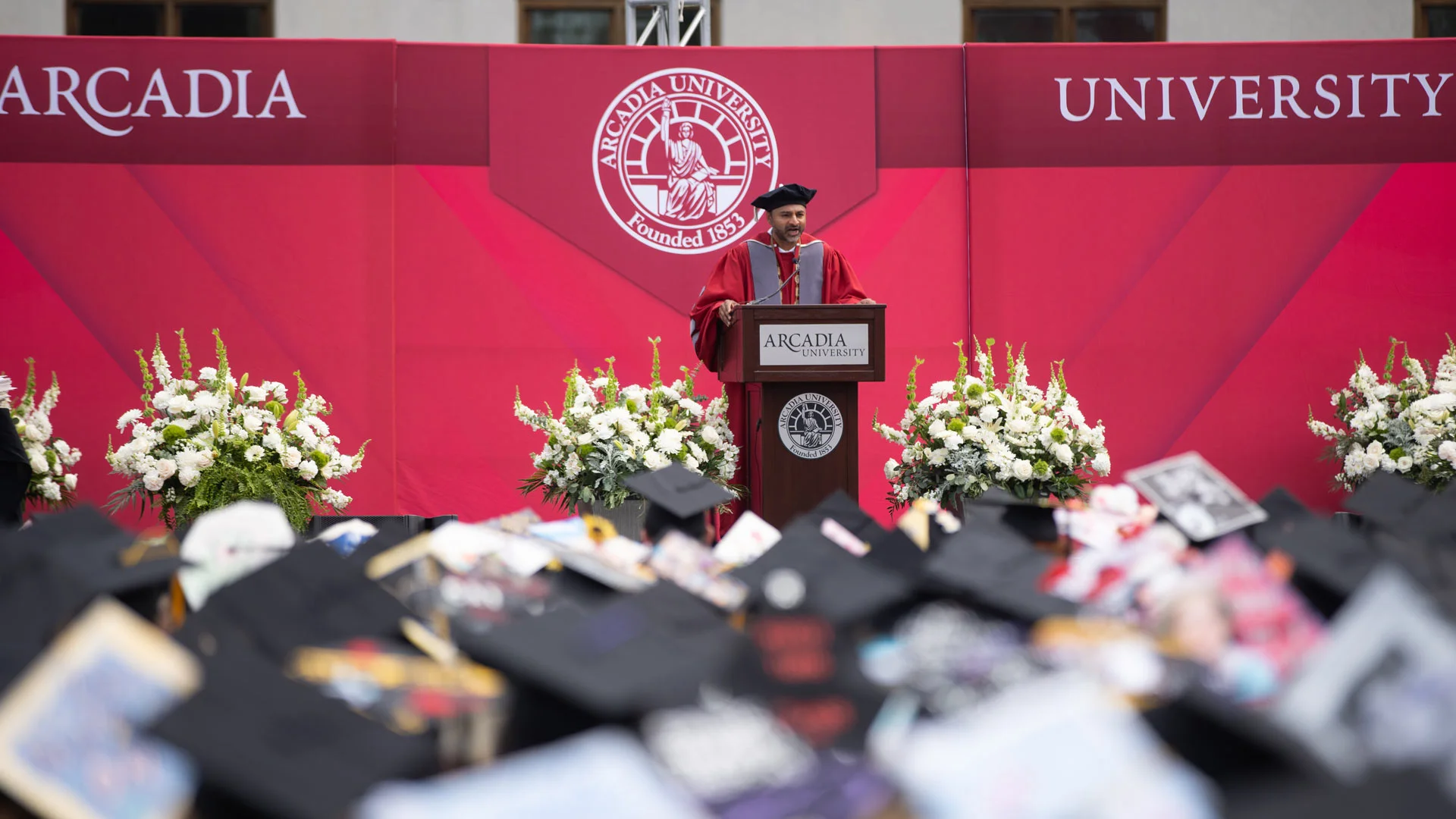 President Nair speaks at commencement