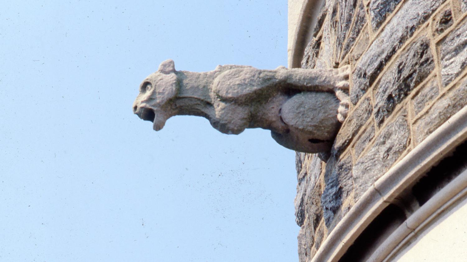 A stone gargoyle