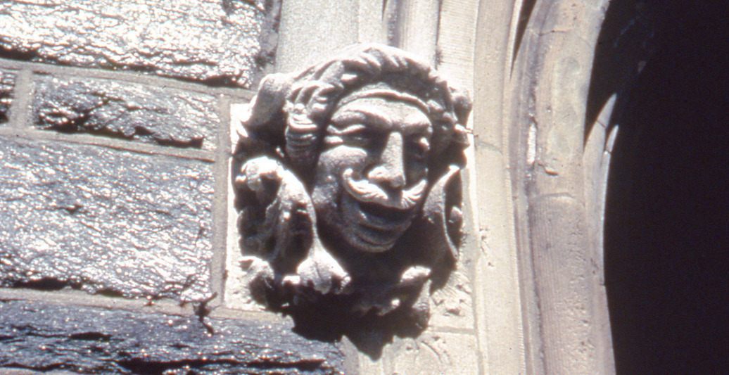 Grey Towers 1995c Gargoyle Porte-Cochere 185s