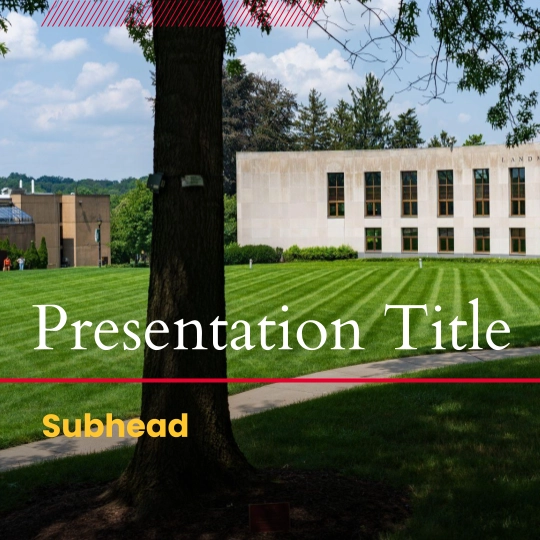 Arcadia University slideshow template preview