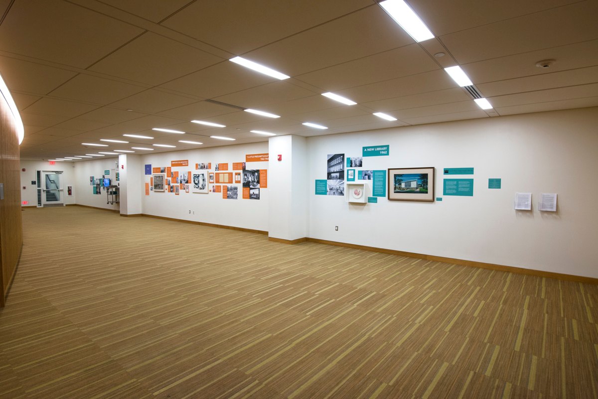 Installation view from "The Richard E. Fuller Art Gallery (1962-85): A History of Arcadia University's First Exhibition Space"