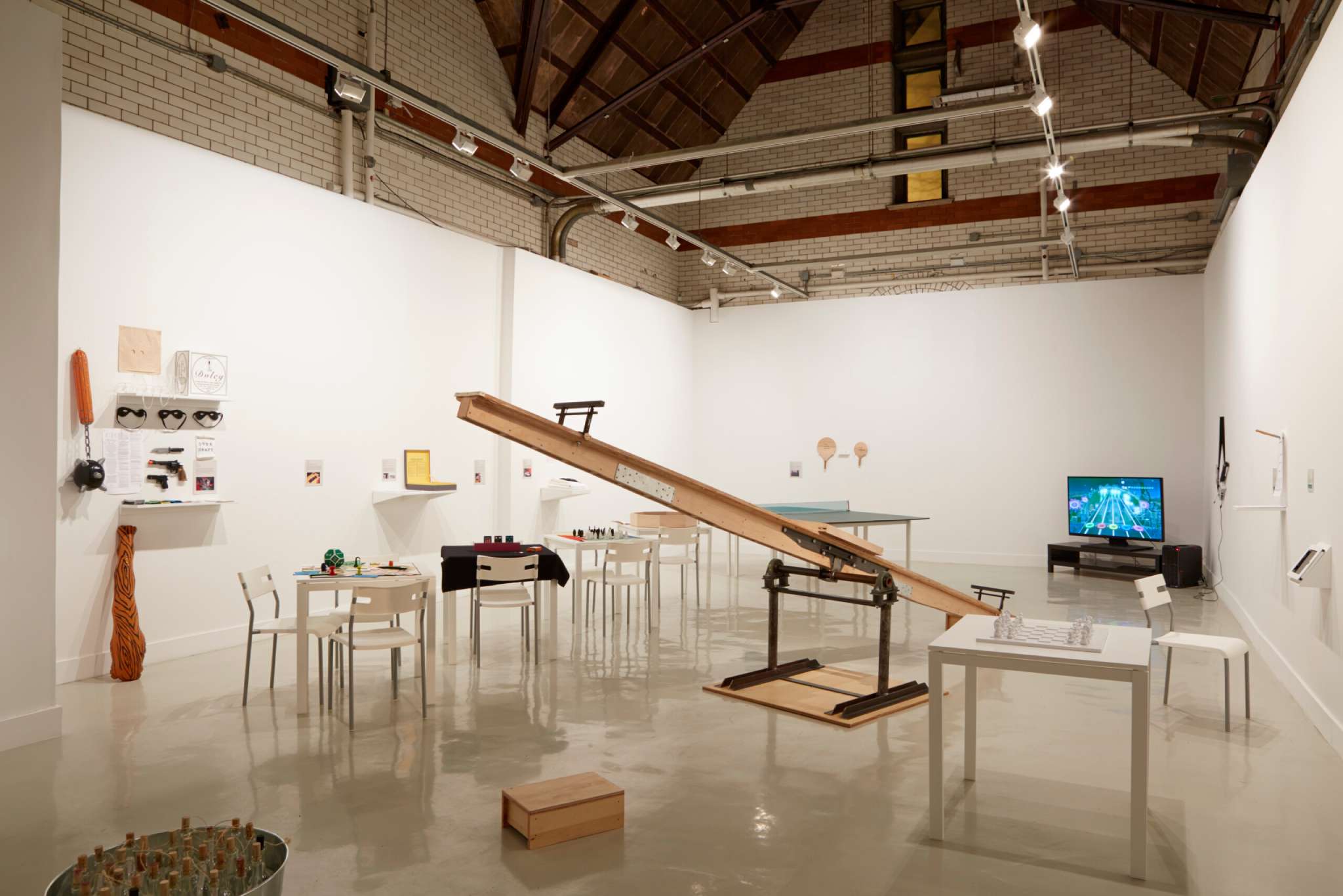 Installation view of "Free Play."