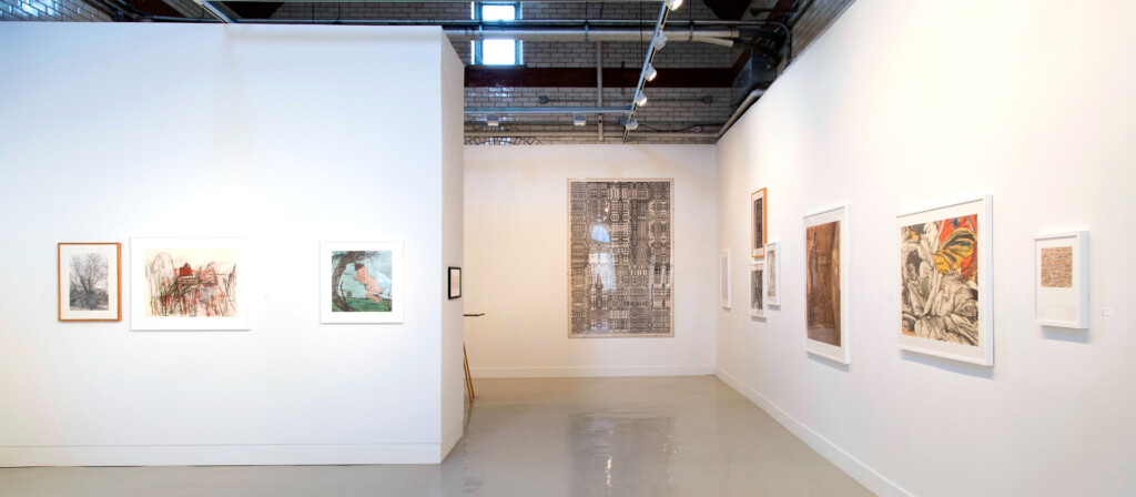 installation view from works on paper exhibition
