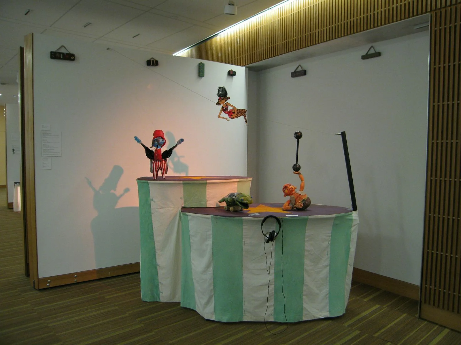 Installation view, "Alive! Revealing the Art of Puppetry", Commons Art Gallery, photo: Matthew Borgen.