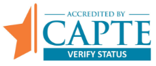 The logo for the physical therapy accrediting body (CAPTE).