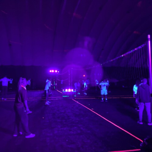 black light volleyball