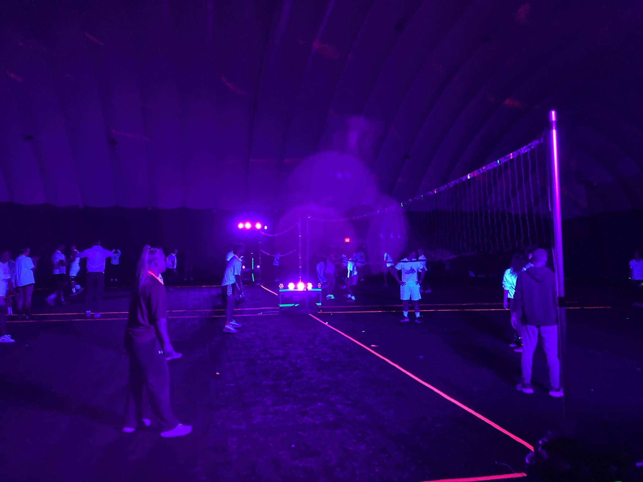 black light volleyball