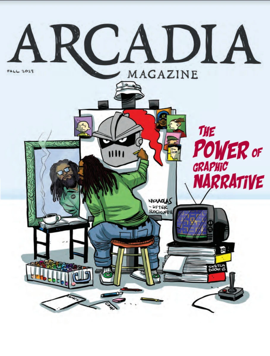 The cover of Arcadia Magazine for Fall 2019.
